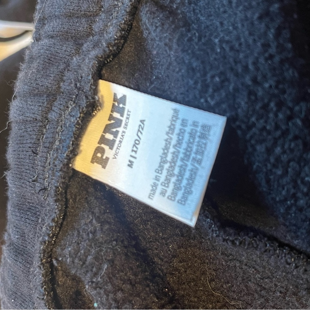 PINK Victoria’s Secret Black Fleece Sweatpants - Picture 10 of 10
